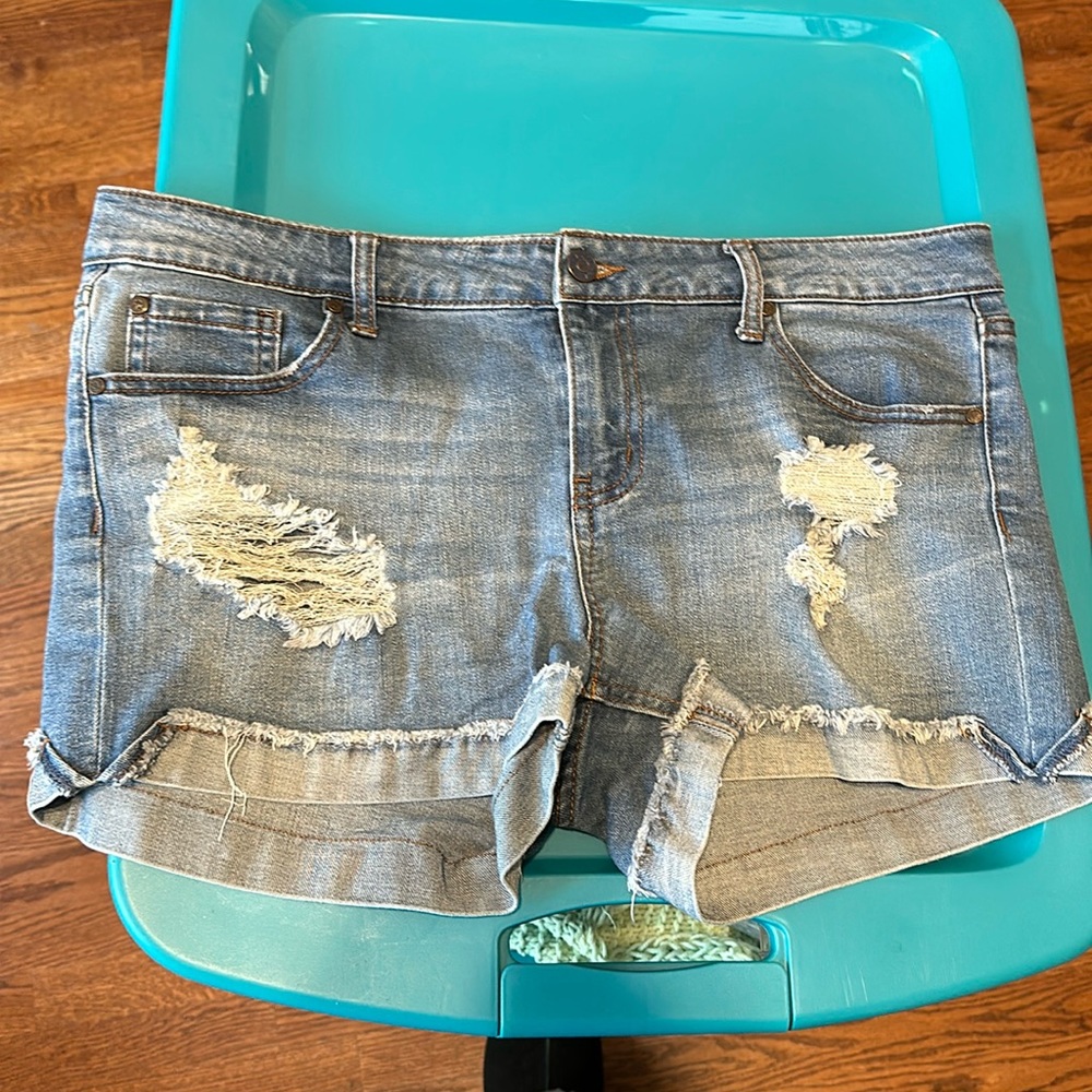 Celebrity Pink Distressed Denim Jean Shorts - Size 11/30